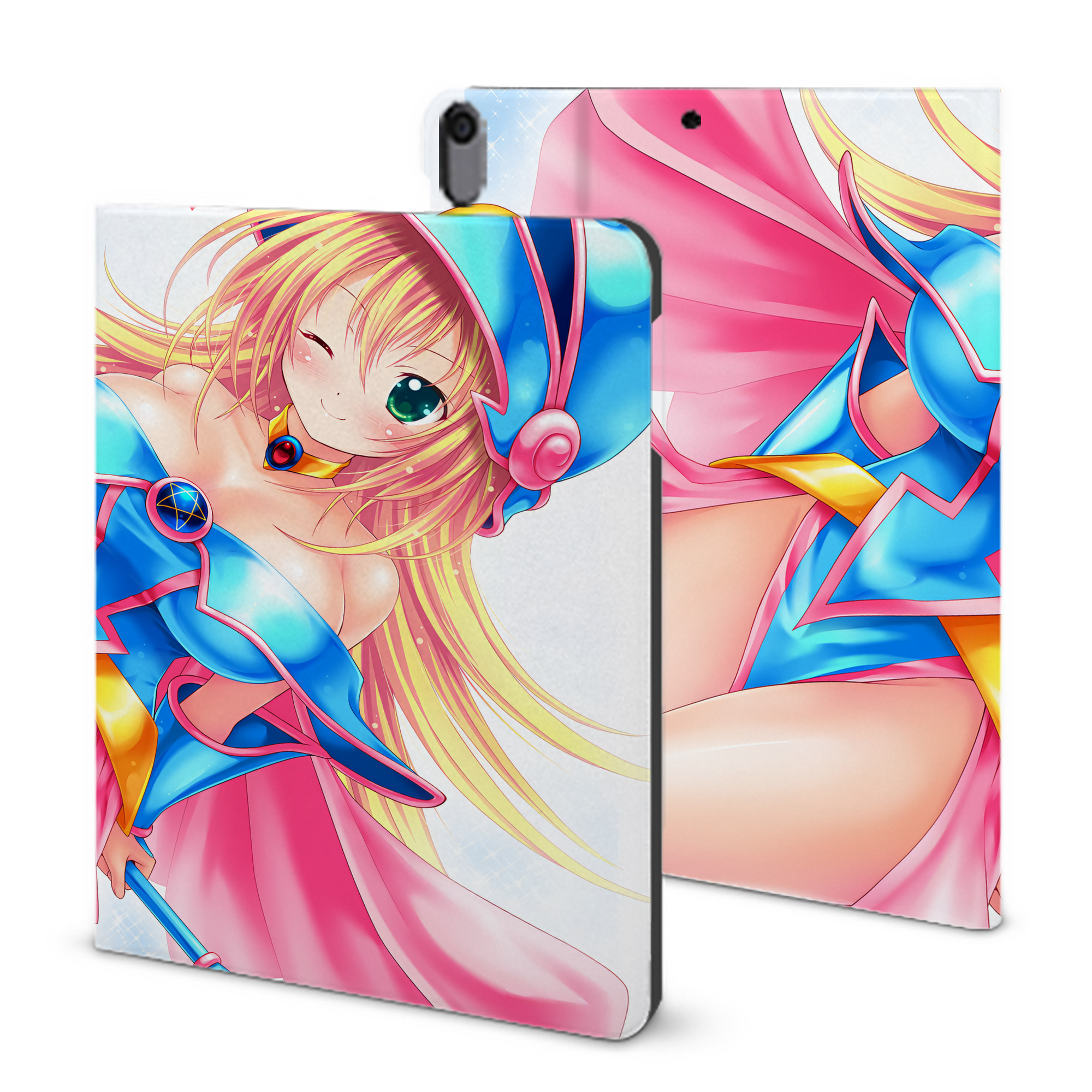（画像用） 遊☆戯☆王 Yu-Gi-Oh! IPad ケース ブック型 PUレザー TPU 耐衝撃 軽量 薄型 ペン収納なし 全面保護 IPad 各モデル対応